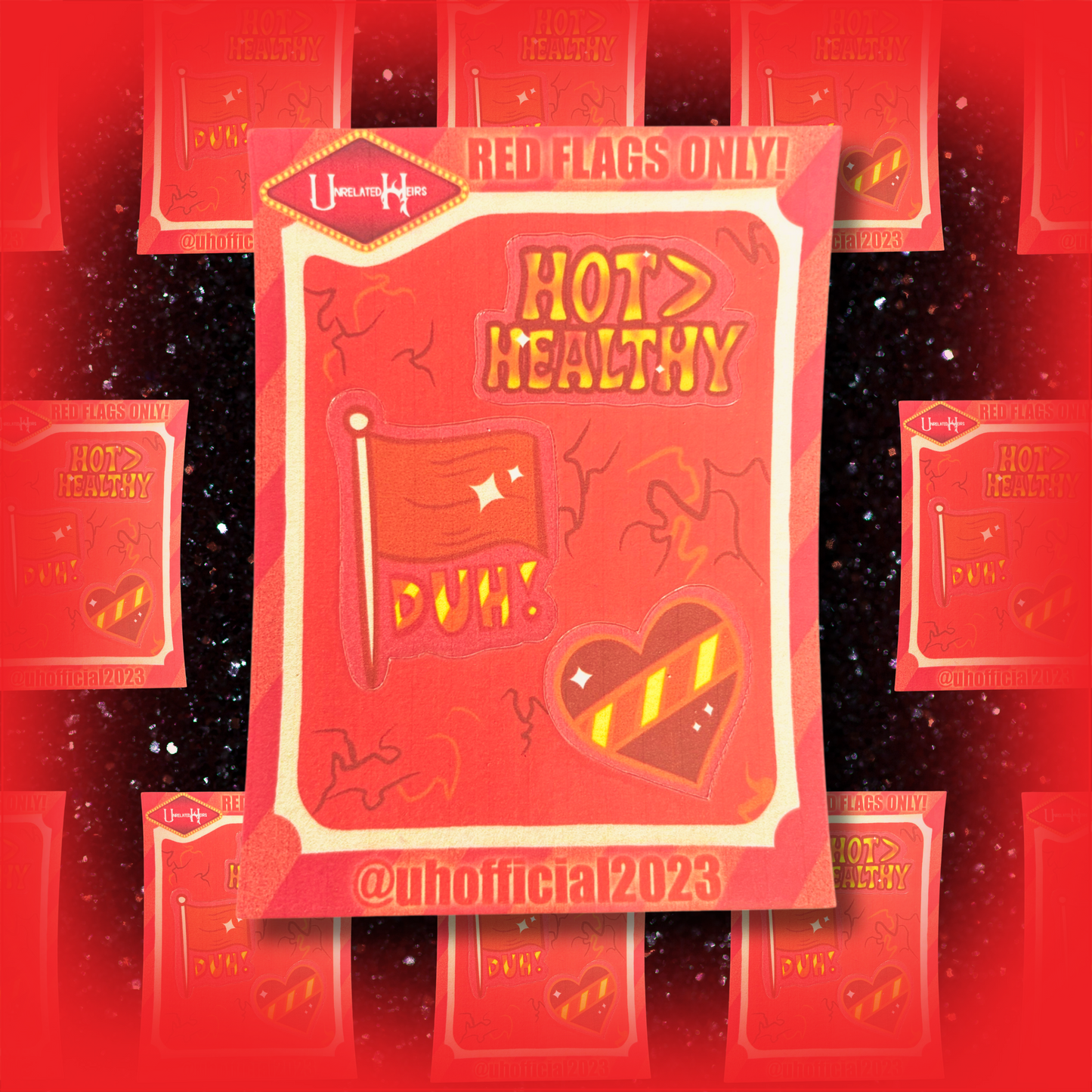 Red Flags Only Sticker Sheet