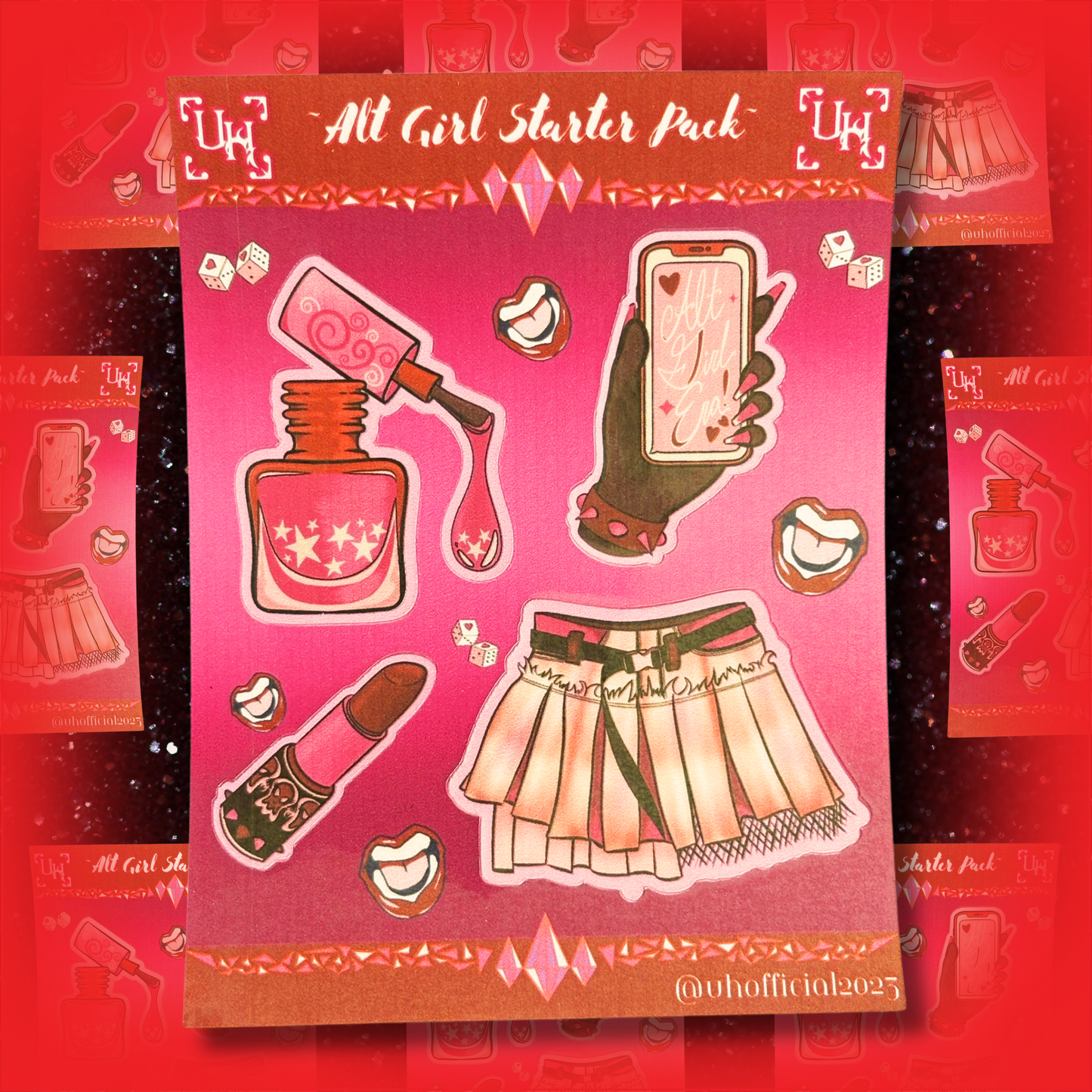 Alt Girl Starter Pack Sticker Sheet